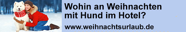 Weihnachten mit Hund im Hotel, Weihnachtsurlaub.de